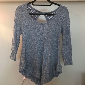 Scoop Neck Lace Back Tunic